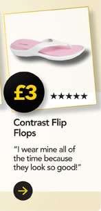 Contrast Flip Flops £6